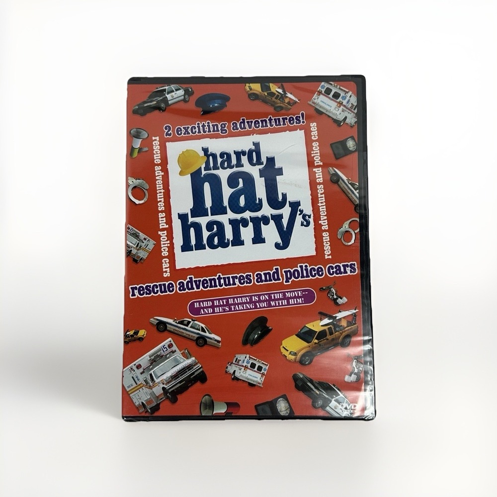 Hard Hat Harry Rescue Adventures and Police Cars DVD NEW Sealed Kids Educational
